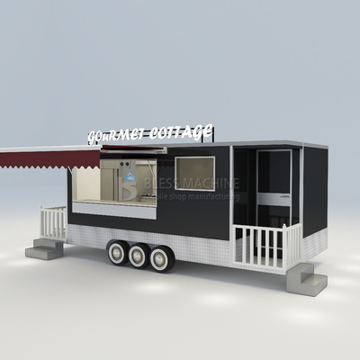 Bequem ausgestattetes Mobilhaus Cottage Food Snack Schleppwagen mit Toilette und Bett