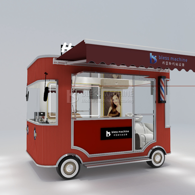 1000kg Elektrische Mobilhaarschnitt Rasierkleidung Perm Salon Barbershop Lieferwagen