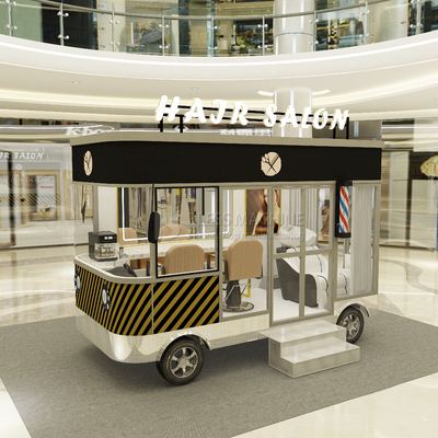 1000kg Elektrische Mobilhaarschnitt Rasierkleidung Perm Salon Barbershop Lieferwagen