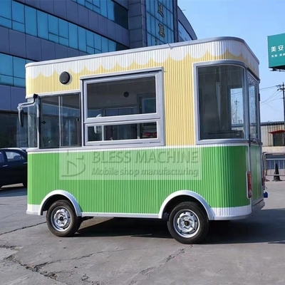 Outdoor-Snackmaschinen Elektrische Lebensmittelkarre mit 2000 W Leistung und 220-480 V Spannung