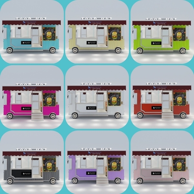 Freizeit-Fast-Food-Ausrüstung Elektrische Mobilgeräte Snack Getränke Catering Lieferwagen Lastwagen Anhänger Kiosk-Wagen