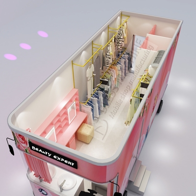 Outlet Electric Mobile T-Show Kleidung Schuhe Tasche Schal Make-up Modellierung Van Truck Anhänger