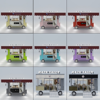 Material Elektrisch Mobilhaarschnitt Rasierstyling Salon Barbier-Shop Lieferwagen Anhänger