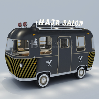 1000 kg Edelstahl Elektrisch Mobilhaarsalon Barbershop Van Truck Anhänger