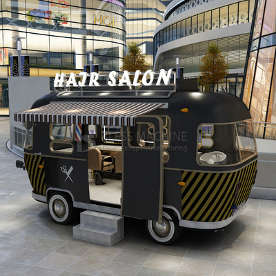 1000 kg Edelstahl Elektrisch Mobilhaarsalon Barbershop Van Truck Anhänger