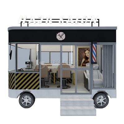 3.0kw Elektrische mobile Haarschneiderei Barber Shop Style Design Perm Van Truck Trailer Wagen