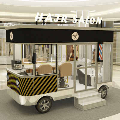 3.0kw Elektrische mobile Haarschneiderei Barber Shop Style Design Perm Van Truck Trailer Wagen