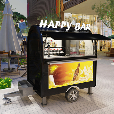 2022 Elektrisch Mobil Eisfrisches Bier Wein Cocktail Getränke Bar Van Trailer für Kunden