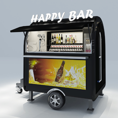 2022 Elektrisch Mobil Eisfrisches Bier Wein Cocktail Getränke Bar Van Trailer für Kunden