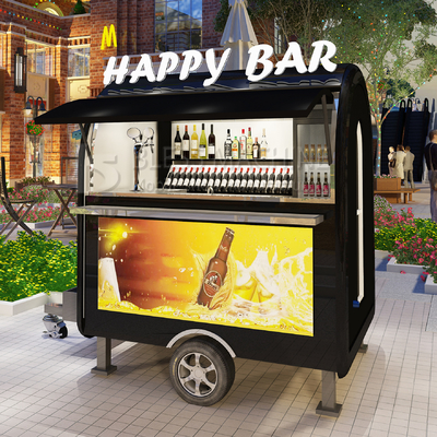 2022 Elektrisch Mobil Eisfrisches Bier Wein Cocktail Getränke Bar Van Trailer für Kunden