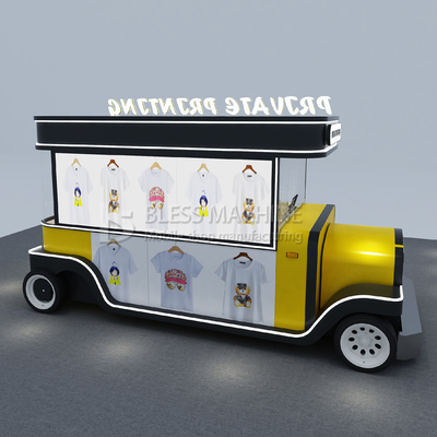 2022 mobile T-Shirt Hut Cup Hot Stamping und Druckerei Lkw-Anhänger zum Drucken