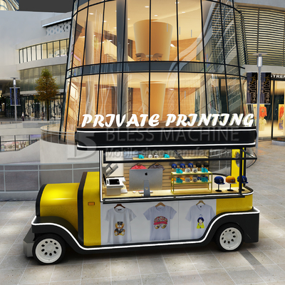 2022 mobile T-Shirt Hut Cup Hot Stamping und Druckerei Lkw-Anhänger zum Drucken