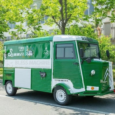 4 Straßenräder Elektrischer Mobilwagen für Mehrzweck-Fastfood Snack Catering Getränke Kaffee