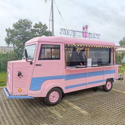 4 Straßenräder Elektrischer Mobilwagen für Mehrzweck-Fastfood Snack Catering Getränke Kaffee