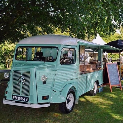 4 Straßenräder Elektrischer Mobilwagen für Mehrzweck-Fastfood Snack Catering Getränke Kaffee