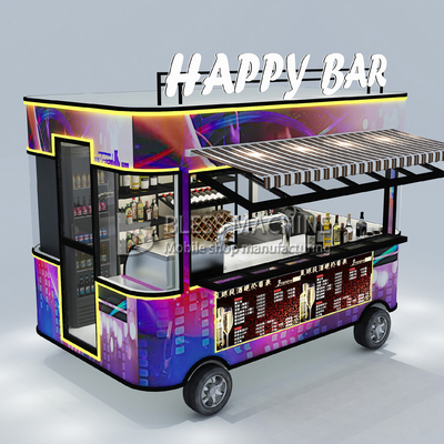 2022 Electric Mobile Wine Cocktail Drink Bar Van Truck Trailer Cart und maßgeschneidert