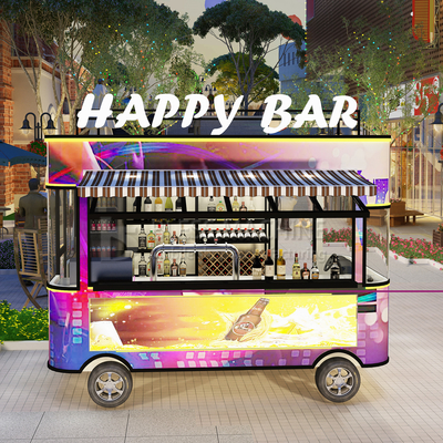 2022 Electric Mobile Wine Cocktail Drink Bar Van Truck Trailer Cart und maßgeschneidert