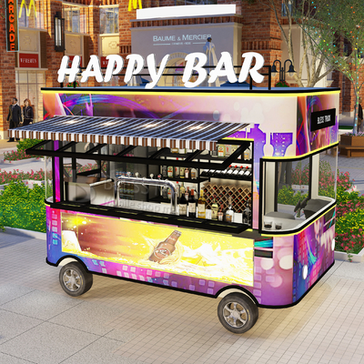 2022 Electric Mobile Wine Cocktail Drink Bar Van Truck Trailer Cart und maßgeschneidert