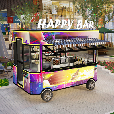 2022 Electric Mobile Wine Cocktail Drink Bar Van Truck Trailer Cart und maßgeschneidert