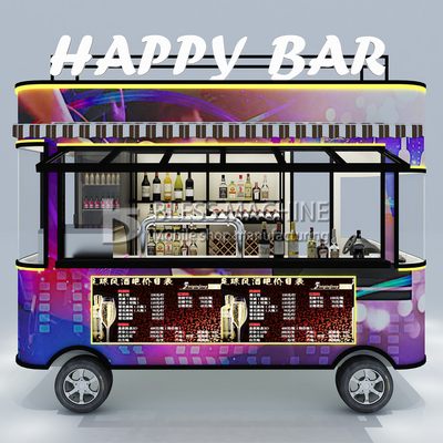 2022 Electric Mobile Wine Cocktail Drink Bar Van Truck Trailer Cart und maßgeschneidert