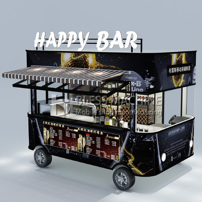 110v/220v Elektrische mobile Wein-Cocktail-Getränke-Bar Van Truck Anhängerwagen für Landwirte 2022