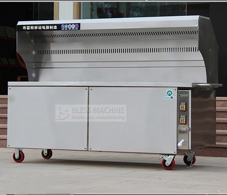 4 Räder Rauchloses Grillwagen mit Videotechnischer Unterstützung und Handelssicherung