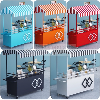 4 Räder Mehrzweck-mobile Warenstand Trolley Handwagen für modernen stilvollen Outlet