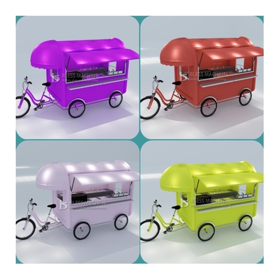 2022 Outlet Mehrzweckmobile Fastfood Snack Getränke Pedal Fahrrad Dreirad