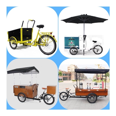 2022 Outlet Mehrzweckmobile Fastfood Snack Getränke Pedal Fahrrad Dreirad