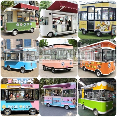 Mehrzweckverkaufszentrum Elektrische mobile Obsthandelswagen Kiosk für die Getränkeindustrie