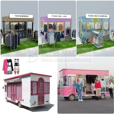 1000 kg Elektrische Mobilkleidungsgeschäft Lieferwagen für Männer, Frauen und Kinderbekleidung