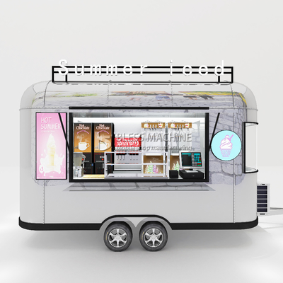 Outlet Mobile Eiscreme Getränke Essen Snack Van Trailer Boutique mit 1000 kg Kapazität