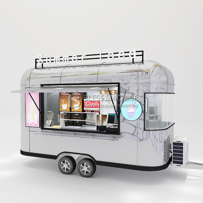 Outlet Mobile Eiscreme Getränke Essen Snack Van Trailer Boutique mit 1000 kg Kapazität