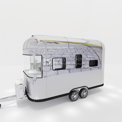 Outlet Mobile Eiscreme Getränke Essen Snack Van Trailer Boutique mit 1000 kg Kapazität