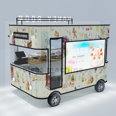 Elektrische Mobilkarre Kuchen Desserts Kekse Schokolade Van Truck Wagen 40km pro Stunde Geschwindigkeit