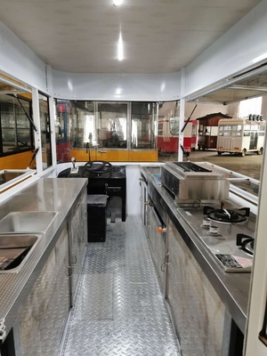1000 KG 220V / 50HZ Silbernahrungswagen mit Bad und Kühlschrank