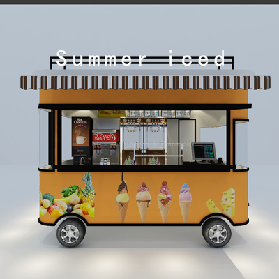 2022 Global Electric Mobile Eiscreme und Kühlgetränke Truck für Sommer Eis angepasst