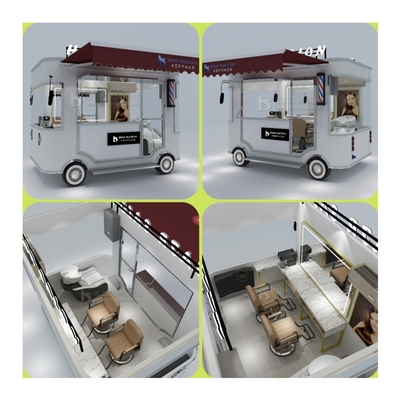 2023 Elektrisch Mobil Haarsalon Barbershop Van Truck Trailer Boutique Cart für Zuhause
