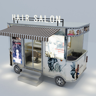 2022 Elektrische mobile Friseur-Shop Haarschneidesaal Lieferwagen Maschinen Funktion 40km pro Stunde