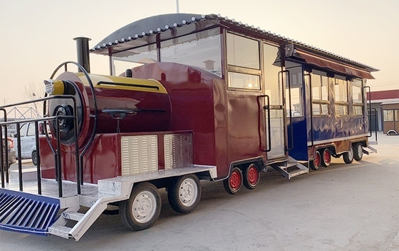 Stil Zug Landschaft Lebensmittel LKW mobile Lebensmittel Trike für Handelssicherung und Outdoor-Verkauf