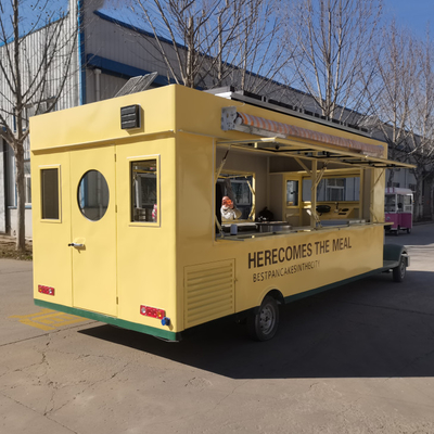 Elektrischer Mobilwagen für Fastfood Snacks Eis und Getränke praktisch