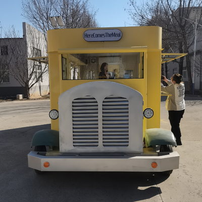 Elektrischer Mobilwagen für Fastfood Snacks Eis und Getränke praktisch