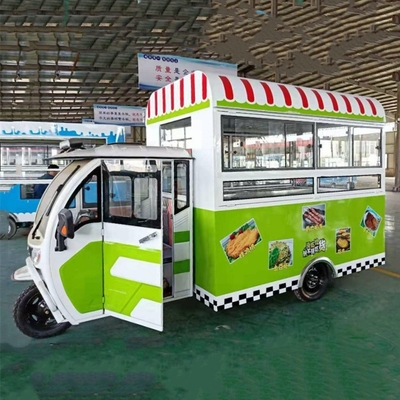 Mehrzweckmobiles Elektro-Dreifahrrad für Fastfood-Snacks und Getränke Outlet 2023