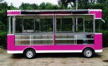 Multifunktionaler mobiler Lebensmittelanhänger zum Kochen und Verkaufen von Lebensmitteln L420cm*W180cm*H230cm