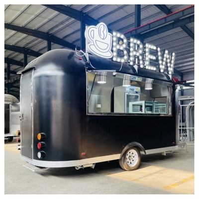 Mini-Vierrad-Snackwagen für Frühstück und gebratene String in mobilen Stall