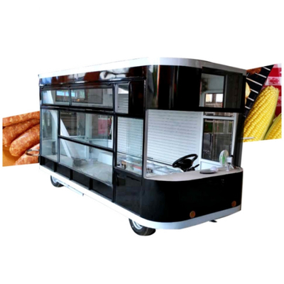L420cm*W180cm*H230cm 600kg Silberner mobiler Lebensmittelanhänger 220V/380V