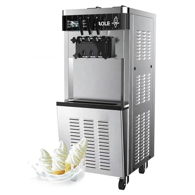 3 Geschmacks- und 1 Mischungs-Soft-Service-Eismaschine die perfekte Lösung für Ihr Geschäft