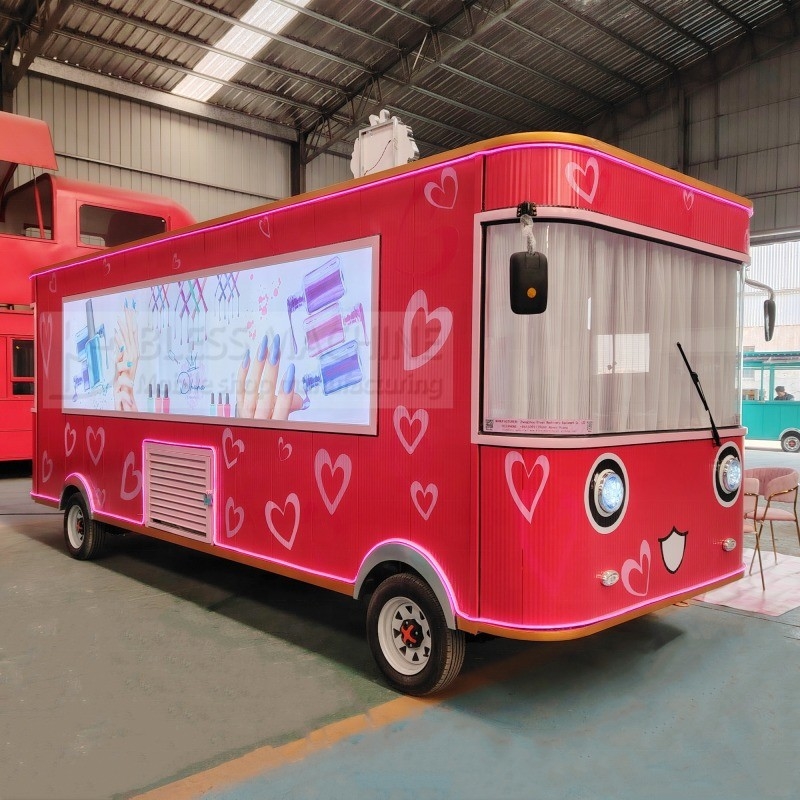 85 km Langstrecke US Standard Coffee Food Trailer für maßgeschneiderten mobilen BBQ Snack Van