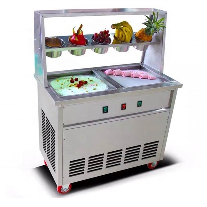 Automatischer Auftauchknopf für 23 Jahre Kalte Stein Marmor Slab Top Fry Eiscreme Maschine