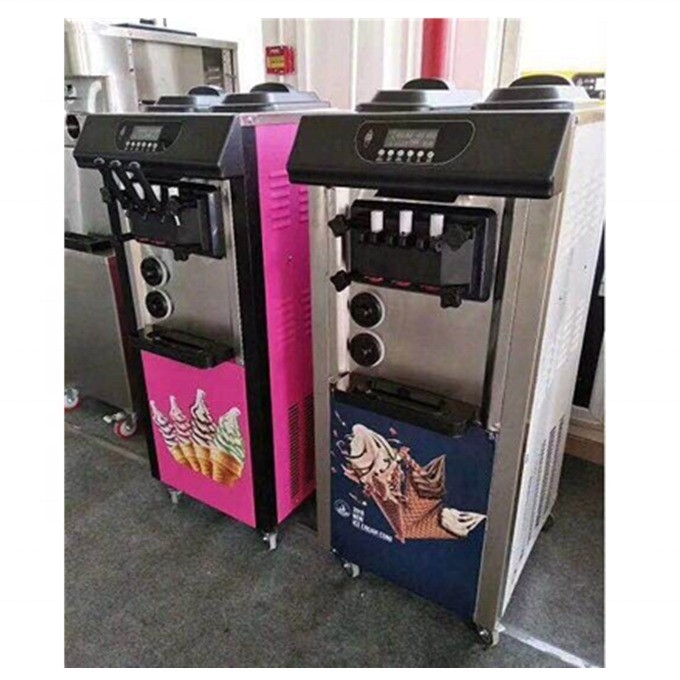 Softy Eiscreme-Maschine mit Vorkühlung Frische halten System aus 304 Edelstahl
